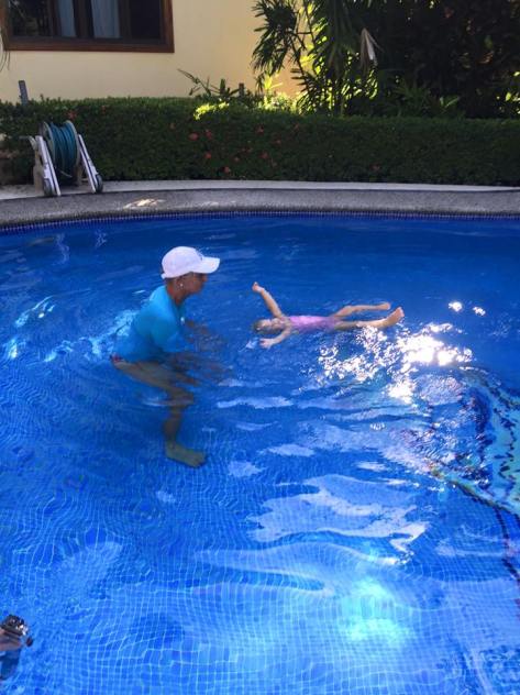 luna float 2nd swim lesson
