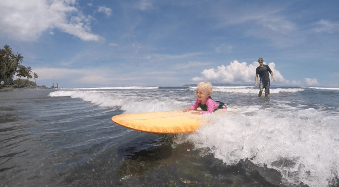 Luna’s First Solo Waves